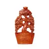 Adornos de Árbol de Cabello Tallados en Palo de Rosa, Decoraciones para el Hogar, Regalos de Inauguración de Tienda, Artesanías de Madera para Casa Nueva