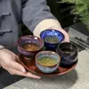 Xícara de Chá Jianzhan Queimada em Forno Tamanho Grande Cerâmica Xícara para Degustação de Chá Xícara de Anfitrião Kung Fu Chapéu de Cogumelo Conjunto de Uma Peça Xícara de Chá Tenmoku Múltiplos Estilos