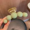Celebridad de Internet Estilo Francés Cuentas Tamaño Grande Pequeño Pinza de Agarre Principios de Primavera Moño Bajo Cabello Trasero Estilo Coreano Elegante Pinza de Tiburón