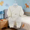 26 Macacão Borboleta para Recém-Nascidos Primavera e Outono Algodão Tecido Escovado Sem Costura Roupa de Bebê Desenho Animado 3D Macacão 52-59 #