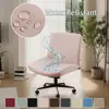 Funda Elástica de Color Sólido Transfronteriza de Seda de Leche Impermeable Ancha para Silla Universal para Silla de Oficina de Computadora Entrega Directa de Fábrica Shein