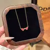 Collar de Calabaza Roja Estilo Chino, Joyería del Año Animal Estilo Chino, Pulsera de Lujo Ligero de Gama Alta para Mujer, Collar Literario de Moda