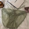 Luar Privado ~ Calcinhas Sexy de Renda Desejo Puro para Meninas Cintura Baixa Respiráveis Algodão Xadrez Cuecas Lote