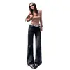 Jeans Rectos Estrechos Elásticos Lavados Pesados Desgastados Estilo Retro Americano Mali Mary para Mujer por Yichun