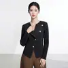 Shenzhen Nanyou Ropa de Mujer de Gama Alta al por Mayor Blusa Nueva con Pliegues, Cuello Camisero, Corte Holgado, Color Sólido, Manga Larga, Camiseta Versátil para el Trabajo
