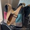 Moda Vintage Costuras Bolso Grande Mujer 2024 Nuevo Gran Capacidad Ligero Bolso Cruzado Viajero Lona Tote Bolso Grande