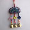 Bordado de Estilo Étnico de Yunnan 300 Accesorios para el Hogar Flor de Peonía 3 Colgantes de Campana Colgantes para Interior de Coche Estilo Chino