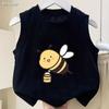 Chaleco Traje de Verano Bebé Niños Nuevo Estilo Verano Sin Mangas Conjunto Casual de Dos Piezas para Niños Pequeños y Medianos