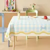 Mantel estilo crema, sin lavado, impermeable y a prueba de aceite, nuevo modelo 2026, tapete de mesa de comedor de PVC, lujo ligero, sensación de alta gama, mantel rectangular