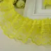 4.5cm Borde de Encaje Plegado de Doble Capa Accesorios de Costura Hechos a Mano para Bricolaje Puños Dobladillo de Falda Decoración de Ropa de Cama Accesorios de Ropa