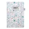 Planificador Semanal 2027 A5 Cubierta de Cuero PU Cuaderno Personalizado con Portalápices