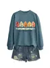 El otoño es mi favorito Amazon eBay sitio independiente moda versátil mujer cuello redondo manga larga sudadera