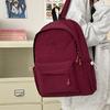 Mochila Escolar para Estudiantes Nueva Color Sólido Universidad Mochila Combinable Estilo Coreano Ins Mochila Escolar para Estudiantes Ligera para Viajes