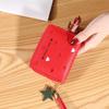 Carteira Mori Feminina Mini Portátil Curta com Zíper Pequena Carteira Doce Porta-Moedas Porta-Cartões Fofo Carteira de Moedas