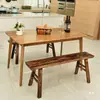 Banco largo de madera maciza taburete alto taburete de bar taburete de tabla para el hogar taburete de tabla larga de madera taburete de tira larga para mesa de comedor taburete pequeño