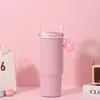 Copo térmico personalizado com revestimento cerâmico, grande capacidade, alto apelo estético, alça feminina, copo d'água para carro, sensação de luxo leve e alta qualidade