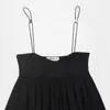 Ropa de Mujer Transfronteriza Verano 2026 Moda Europea y Americana Versátil Ajustado Estilo Globo Correa de Hebilla Top para Mujer A37137