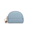 2026 Bolso Nuevo para Mujer Cartera Tejida Hecha a Mano Billetera Sencilla para Monedas Billetera de Piel Sintética Bolso Pequeño con Cremallera para Cosméticos