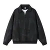 Ropa ACU para Hombre Sudadera Falsa de Dos Piezas con Aspecto Sucio Degradado para Hombre Otoño/Invierno 2026 Camisa Polo de Jacquard con Cuello Campana Estilo Vintage para Hombre
