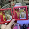 Colgante de Teléfono Dorado Año Nuevo de la Oveja Mini Oveja Llavero de Oro Macizo Flor de Dinero Regalo para Evento de Negocios Venta al por Mayor