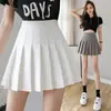Falda Negra Plisada para Mujer, Media Falda de Cintura Alta, Nueva Falda Evasé Adelgazante Primavera/Verano 2026, Uniforme JK Petite