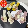 Chinelos Estilo Fada para Mulheres, Nova Moda Verão 2026 com Design Floral, Elegantes e Estilosos, Adequados para Combinar com Vestidos, Sandálias de Praia com Solado Plano
