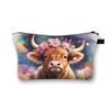 Fábrica de equipaje de origen transfronterizo, bolso de mano para mujer con diseño de girasoles de las Tierras Altas, bolso de noche de gran capacidad.