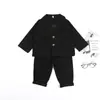 Conjunto de Traje de Otoño para Niños, Estilo Británico Elegante, Traje Formal para Padrino de Boda Infantil, Traje de Presentación para Piano Infantil