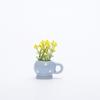 Mini Vaso Cerâmico Magnético Decorativo Criativo Transfronteiriço 3D Realista Pequeno Vaso de Flores Fofo Ímã Decorativo de Geladeira
