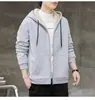 Moletom de Lã de Cordeiro Masculino, Jaqueta com Capuz de Lã Grossa Tendência Outono e Inverno, Casaco de Inverno