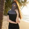Mascarilla Facial de Seda Hielo Transpirable Protección Solar para Mujer al Aire Libre Anti-UV Boca y Nariz Abiertas Protección del Cuello Máscara Integrada Especial para Deportes Correr