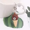 Chaveiro Pingente Criativo Estilo Ins Cor de Doce Plástico Macio Sorvete Evento de Barraca de Rua Pequenos Presentes Venda por Atacado