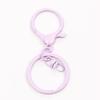 Color pintura broche de langosta juego de 3 piezas de 8 caracteres herrajes equipaje juguete llavero accesorios accesorios de muñeca pequeña llavero