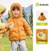 Nueva chaqueta de plumón infantil de Dudu, abrigo de invierno para niños, ropa engrosada para niñas, top cálido para bebé para invierno