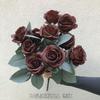 Nuevos Diez rosas fabricantes 10 pinturas al óleo rosas comercio exterior retro otoño boda flores decorativas al por mayor