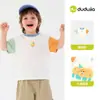 Festival de Mediados de Otoño 1 Pieza 10% de descuento Colección de Camisetas Ropa Infantil Dudu Camisetas para Niños Tops de Otoño para Niños
