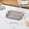 Prato de Frutas Levemente Luxuoso, Sala de Estar, Mesa de Centro Doméstica, Prato de Exibição para Lanches, Caixa de Armazenamento de Doces, Prato para Nozes e Frutas Secas com Compartimentos