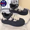 Zapatos Deportivos Negros Mujer 2026 Primavera Otoño Nuevos Versátiles Suela Gruesa Suela Suave Zapatos de Plataforma Casuales para Mujer Zapatos de Pan