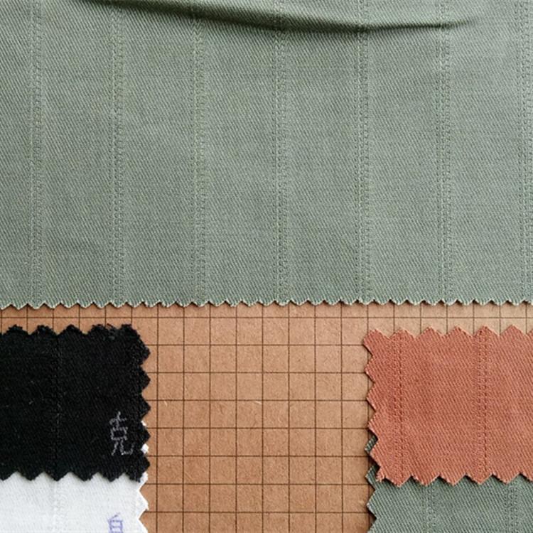 全棉弹力提花条子梭织MTTT198顺97棉3氨200左右15