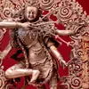 Cobre Púrpura Zangcun "Marichi" Uso en Interiores en Casa "Madre Guru Rinpoche" Estatua de Bronce de Buda Adorno de Escritorio