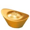 Lingote de Oro Latón Adorno Sólido para Sala de Estar, Trae Riqueza y Prosperidad, Regalo de Apertura de Cobre, Regalo de Inauguración de Casa
