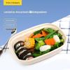 Caixas de Embalagem Descartáveis para Levar, Caixas Biodegradáveis de Polpa para Fast Food, Caixas de Almoço Leve para Saladas, Caixas de Almoço em Forma de U de Grau Alimentício