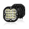Transfronterizo dedicado a 4 filas de 16 LED luces cuadradas pequeñas, luces LED de trabajo para coche, luces para parachoques delantero de vehículo todoterreno, focos para motocicleta