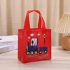 Bolsa no tejida con estampado de tráfico bolsa de regalo para niños bolsa de regalo navideño al por mayor bolsa de compras de ropa de dibujos animados