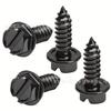 Kit de Tuercas y Tornillos de Montaje para Soporte de Placa de Automóvil Tornillo Autorroscante Tuerca Base Tornillo + Base 8 Piezas