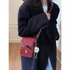 Bolso Casual de Teléfono Móvil de Moda para Mujer 2026 Otoño Nuevo Retro Versátil Texturizado Hombro Cruzado Pequeño Cuadrado