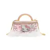 Moda Dropshipping Bolsa Caja Forma de Gato 2025 Estilo Nuevo Bolso de Mano con Pedrería Estilo Chanel Venta al por Mayor