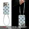 Cordón con Estampado de Leopardo y Mariposa Adecuado para Funda de Teléfono Apple 16 Pro Max 13 Melard 15 Tacto de Alta Gama 14 Patrón Glaciar 17