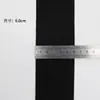 Banda Elástica Engrosada al por Mayor, Banda Elástica Ancha Suave para Cintura, Tela Cepillada de Nylon Doble Cara Negra y Blanca de 1-8 cm, en Stock