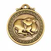 Caractere Fu Doze Animais do Zodíaco Chaveiro Pingente Marca Fu Pequeno Presente Ano do Cavalo Dragão Cobra Mascote Chaveiro Criativo